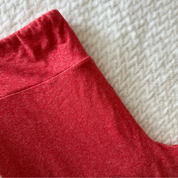 Lularoe Heathered Red OS leggings - Picture 3 of 8